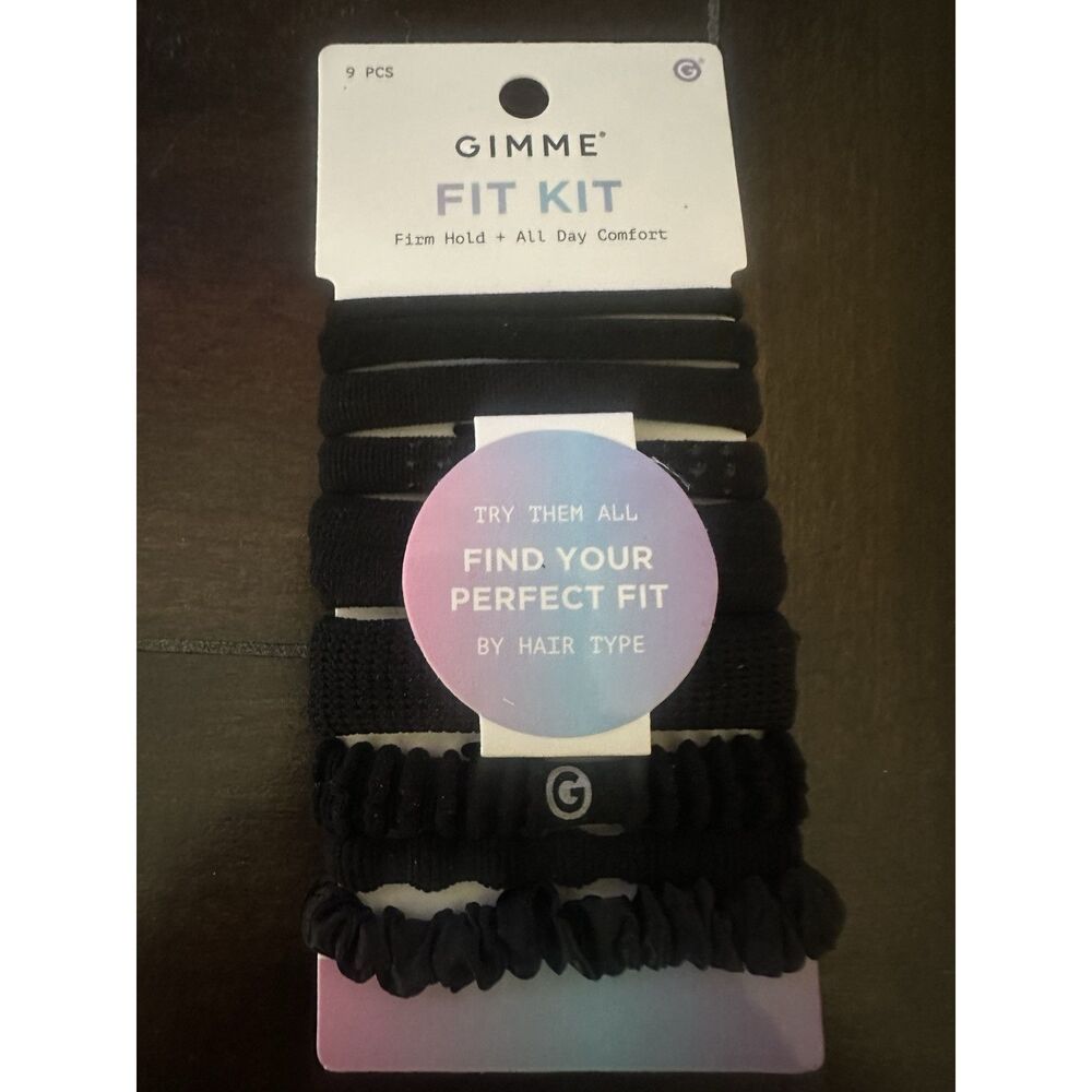 New Gimme Fit Kit Scrunchies Bundle Lot Black